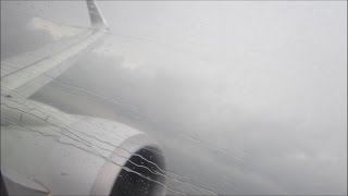 RAINY TAKEOFF in Miami on American Airlines 737-800