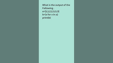 python Tech Quiz Question 23. Do you know comprehension in python. Answer this 💥💥