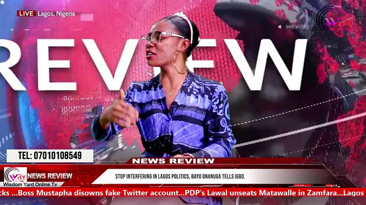 NEWS REVIEW//: Stop interfering in Lagos Politics, Bayo Onanuga tells Igbo.