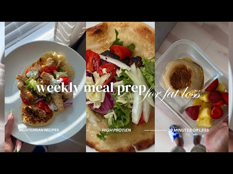 High Protein Mediterranean Meal Prep Recipes | Greek Chicken, Lemon Cod, Gyro & More