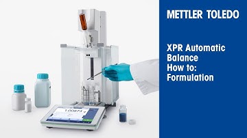 XPR Automatic Balance: How to Create and Run a Formulation Method