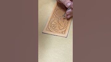 Using the Pear Shader to add detail to a Sheridan Leather Floral Design #handcrafted #handtooled