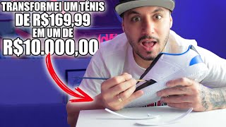 Customização Air Jordan 1 Travis Scott Tênis De 169,99 Para 10 Mil Reais