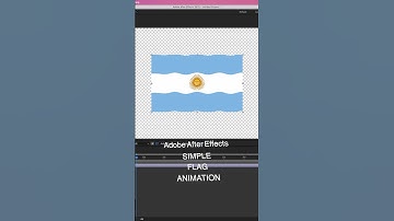 Easy Waving Flag Animation With Aftereffects | Fast Learn Series 02 #shorts #trending
