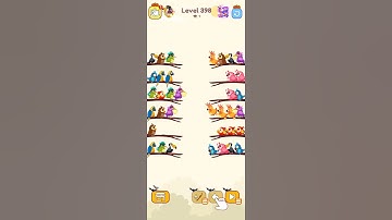 bird sort color game level 398 #games #gamedesign #birdsortcolor #gameartdesign #gameartwork #gamear