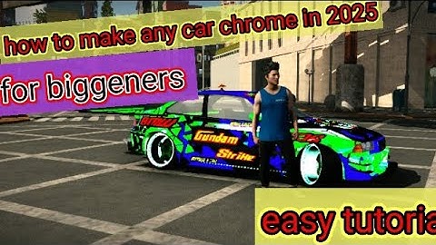 Chrome car 😱 How to make chrome car easy tutorial car parking multiplayer