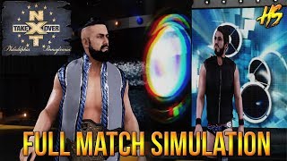 Johnny Gargano vs Andrade Cien Almas NXT TAKEOVER PHILADELPHILA FULL MATCH SIMULATION | WWE 2K18