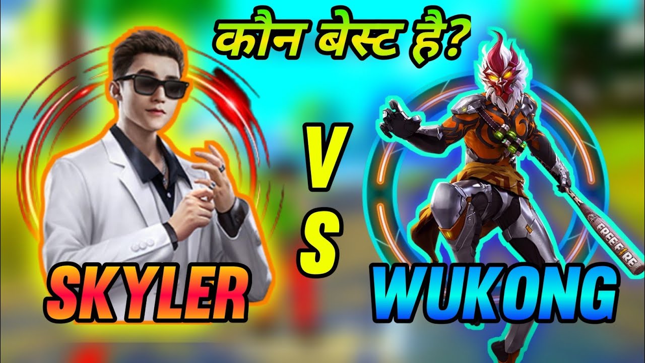 skyler vs wukong | Skyler vs wukong who is best character ,| ff Skyler vs wukong