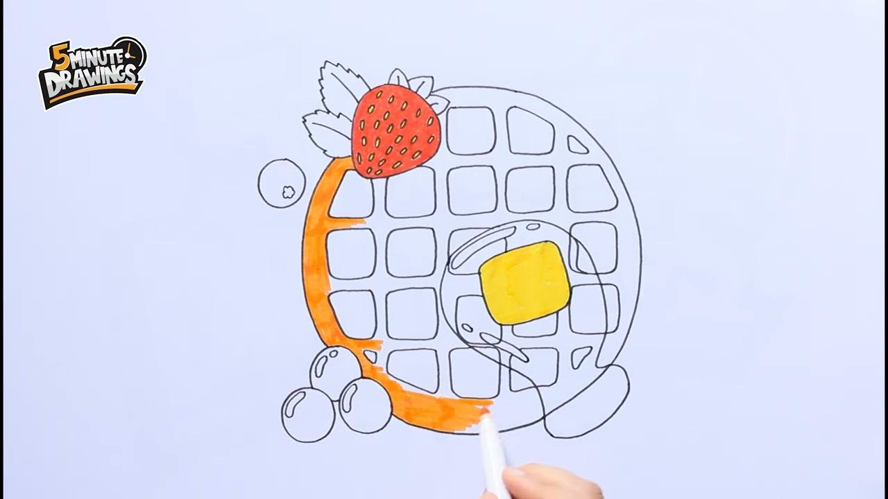 How To Draw a Waffle YouTube