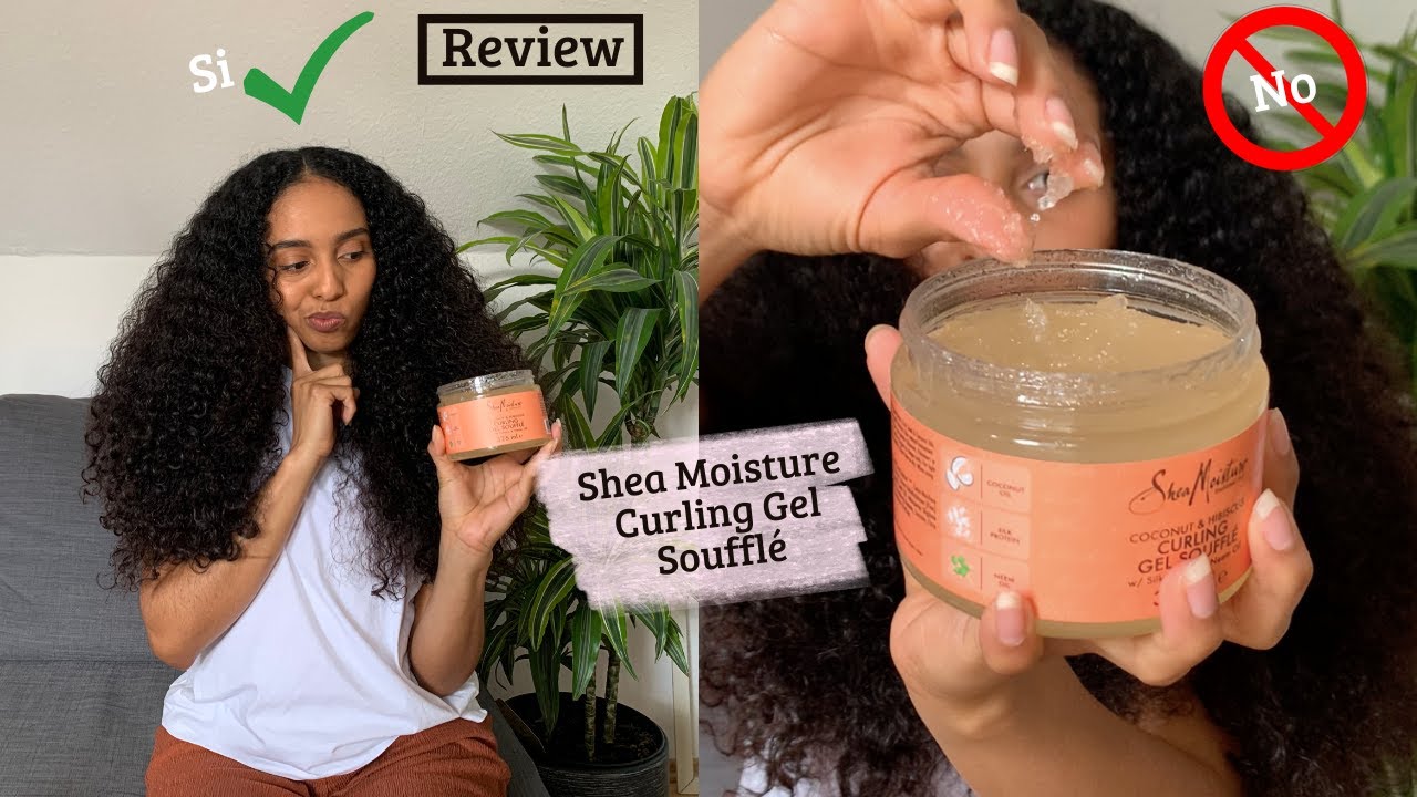 Shea Moissture Coconut & Hibiscus Curling Gel Soufflé REVIEW