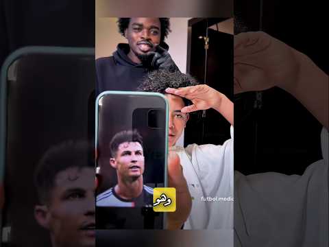 رونالدو جونيور عند الحلاق  