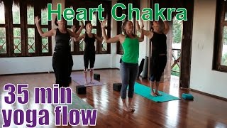 35 Minute Yoga Class - Chakra Series Part 4: Heart Chakra (Anahata)