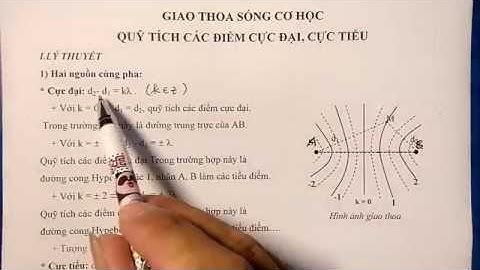 Sóng cơ || Hướng dẫn giải bài toán quỹ tích các điểm cực đại, cực tiểu trong giao thoa sóng cơ