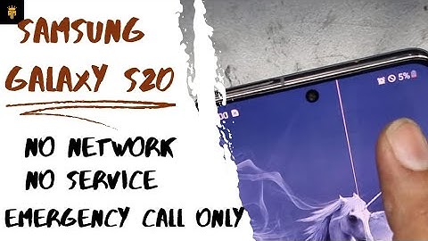 Samsung Galaxy S20 5G No Signal || No Network || No service || emergency call only