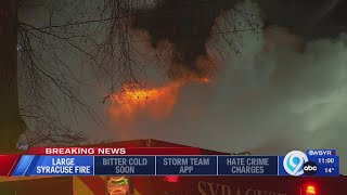 Large fire in Syracuse Thursday night