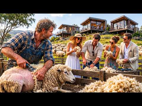 They Built Luxury Cabins Above His Sheep Farm — Then Every Guest Wanted to Learn Shearing...