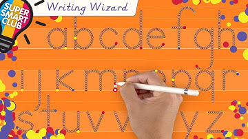 Writing Colorful A -Z Lowercase Letters in Interactive Writing WIzard