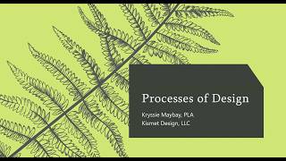 Webinar: Processes Of Design