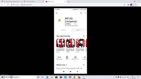 MIT AI2 Companion installation in mobile and executing android app