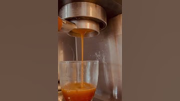 Espresso shot. First time no channeling.