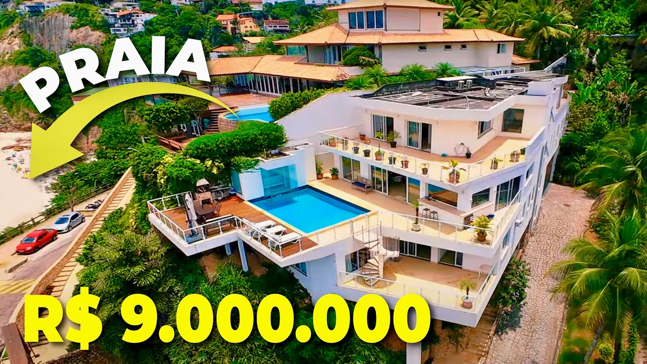 Mansão frente mar no Joá com elevador e vista de cinema!