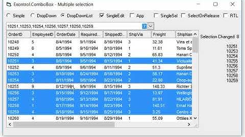 Exontrol.ComboBox - Multiple Selection