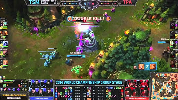 [Worlds 2014] TSM ace TPA across the map