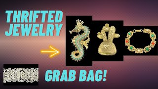 I'll thrift anywhere! Jewelry thrifting w/ Disney & grab bag after DMV visit.
