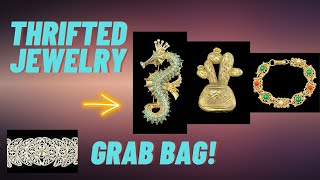 I'll thrift anywhere! Jewelry thrifting w/ Disney & grab bag after DMV visit.