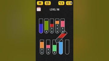 water sort level 116 | colour puzzle gameplay walkthrough solution