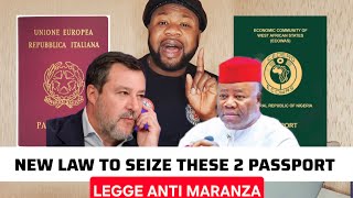 Download Lagu New law to seize your Italian and Nigerian passport on the way MP3