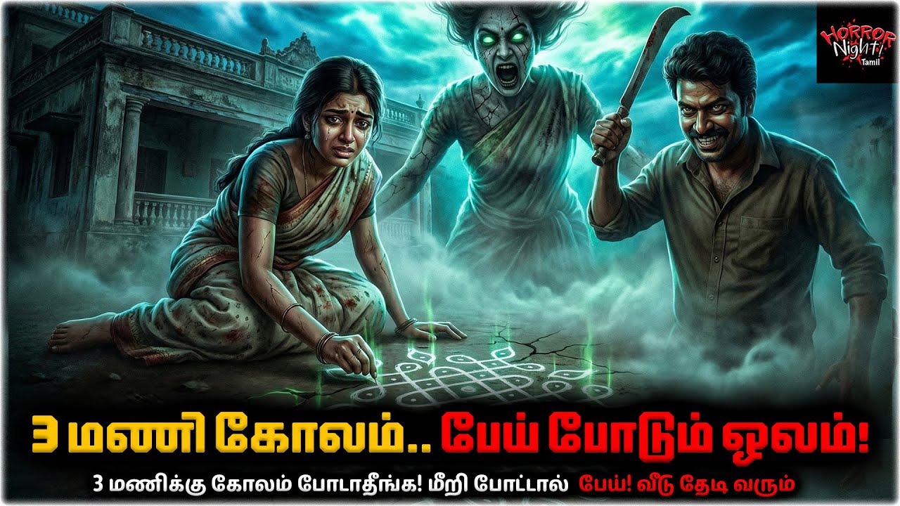 3 மணிக்கு கோலம் போட்டால் பேய் வருமா? மார்கழி மாதத்தில் நடந்த அதிர்ச்சி சம்பவம்! | Horror Night Tamil