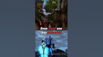 God of War 3 starting vs God of War 2 ending | Zeus Your son has returned #godofwar #kratos