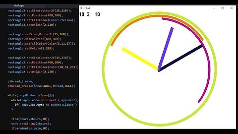SFML C++Programming A Basic Clock Part 1