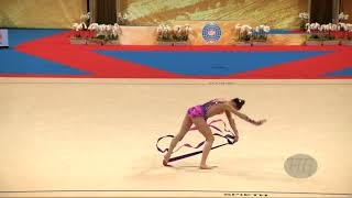 Djomina Jekaterina Lat - 2018 Rhythmic Worlds, Sofia Bul - Qualifications Ribbon