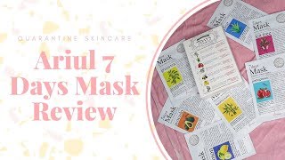 Try the Ariul 7 Days Mask | Review | Quarantine skin care | Vippughai