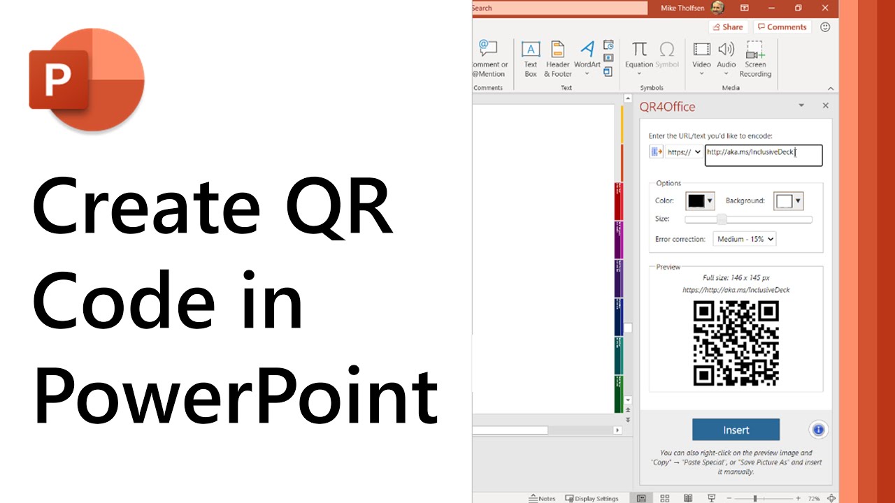 code for powerpoint presentation