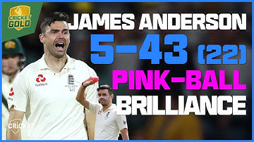 What a spell! Anderson takes five with pink ball brilliance