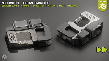 Mechanical Design Practice in #b3d | Boxcutter, Hard Ops, Kit Ops | Timelapse