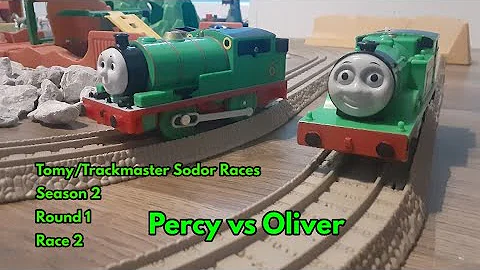 Tomy/Trackmaster Sodor Races | Season 2 | Round 1 | Race 2 | Percy vs Oliver