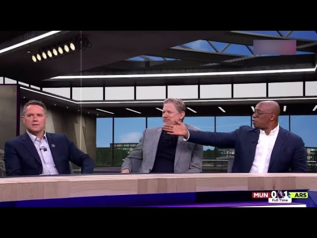 Man United vs Arsenal 0 1 Michael Owen Ian Wright & Peter Schmeichel Some Reactions class=