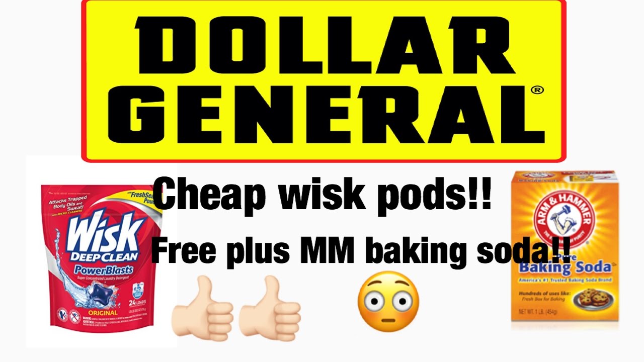 Dollar General Cheap Wisk Pods && Free Plus momey Maker Baking Soda