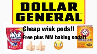 Dollar General Cheap Wisk Pods && Free Plus momey Maker Baking Soda! March 10 2017