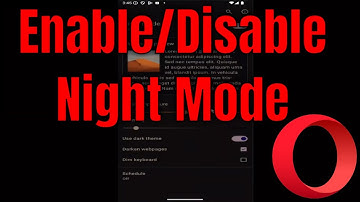 How to Enable/Disable Night Mode on Opera Mobile Browser [Guide]