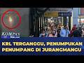 KRL Gangguan Akibat Jaringan Listrik Tersambar Petir di Stasiun Jurangmangu | KOMPAS MALAM