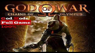 God of War: Chains of Olympus Remastered - Full Game 100% | GOD MODE 🔥 | All Cutscenes   Ending ✔