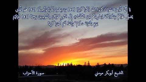 الشيخ أبوبكر مومني صلاة الجمعة 19-07-2019 I سورة الأحزاب