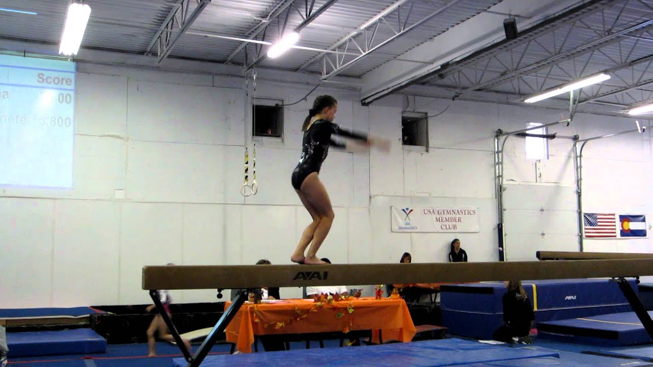 Hannah Level 4 USAG Beam Routine Sept. 16, 2012 YouTube