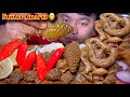 Eating spicy mutton innards  3red king chillies   ziru thangjalam mukbang 