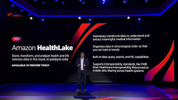 AWS re:Invent 2020 - Amazon HealthLake Launch with Matt Wood